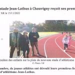 2022-11-15<br>Le nouveau stade Jean-Lathus à Chauvigny reçoit ses premières foulées