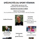 2023-11-24 <br> Table ronde sur les Spécificités du Sport Féminin